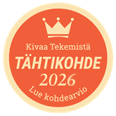 Kivaa Tekemistä Tähtikohde -sinetti 2026 Kivaa Tekemistä Tähtikohde -sinetti 2025